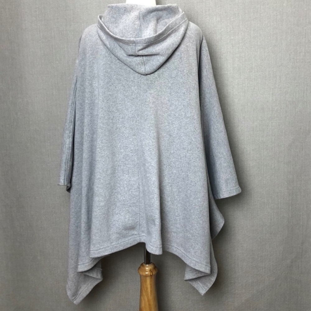 MV Sport Amanda Sweatshirt Poncho in Grey - Picture 4 of 5